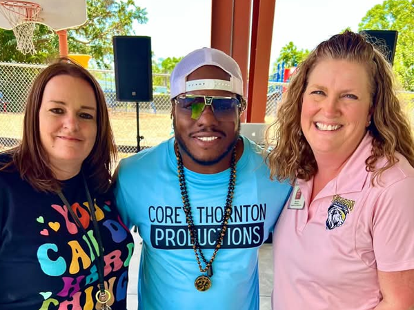 Educational Rap Artist Corey Thornton preformed a concert at Lealman Elementary to inspire students to do their best during FAST testing.